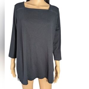 Duluth Trading Company Black Longtail T Shirt Women's Large